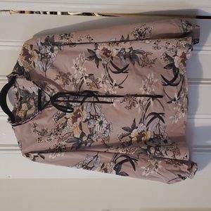 Shein Curve Floral Blouse